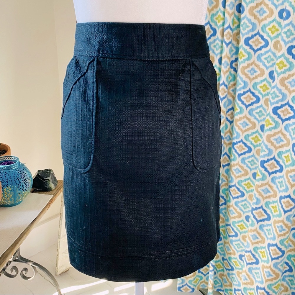 Classic Black A-Line Pocket Skirt
